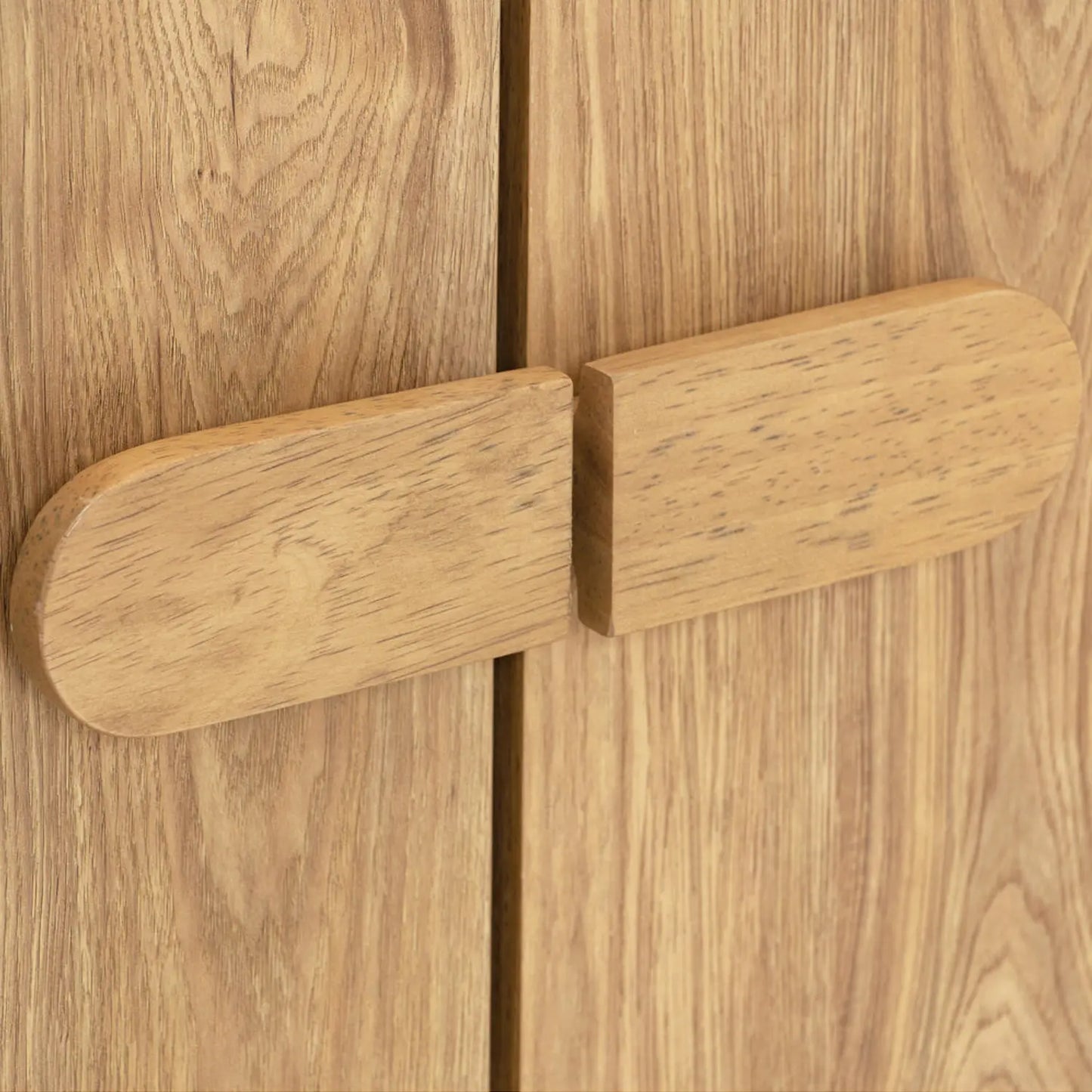 Scandinavian Oak Wooden Cabinet