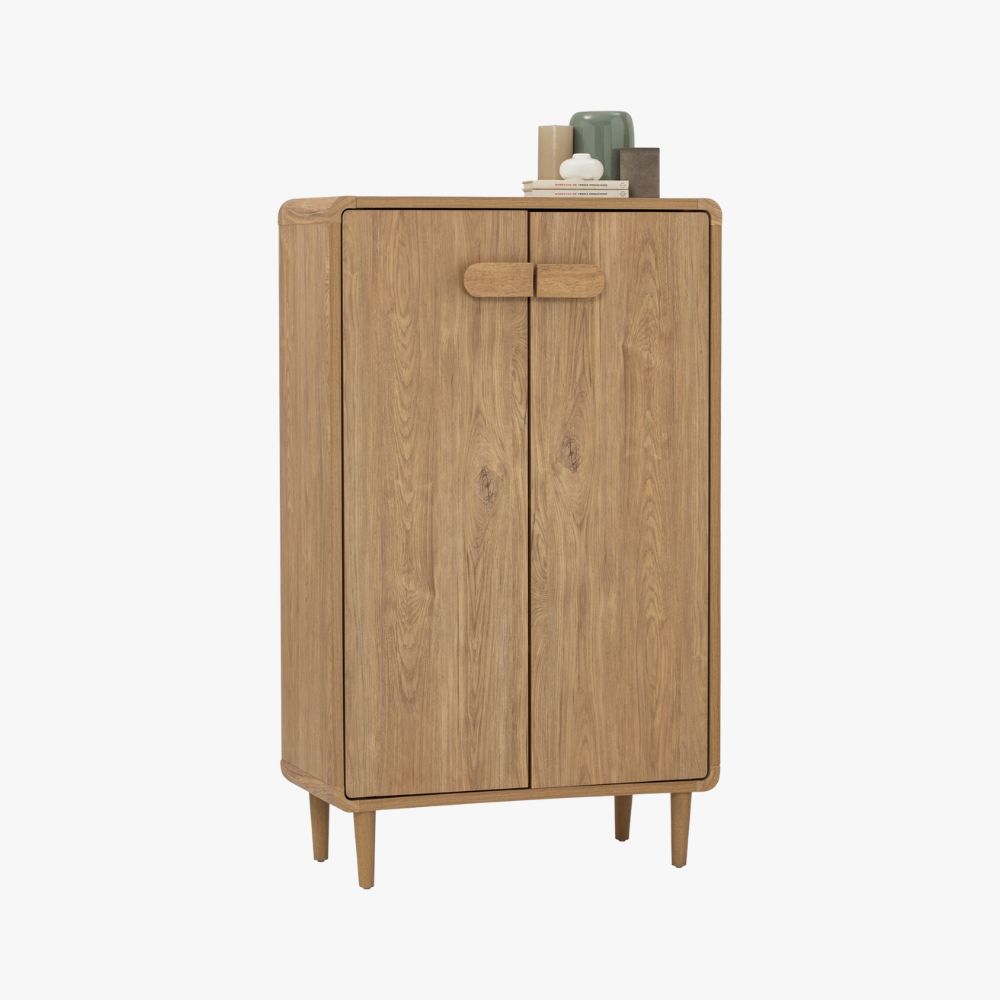 Scandinavian Oak Wooden Cabinet