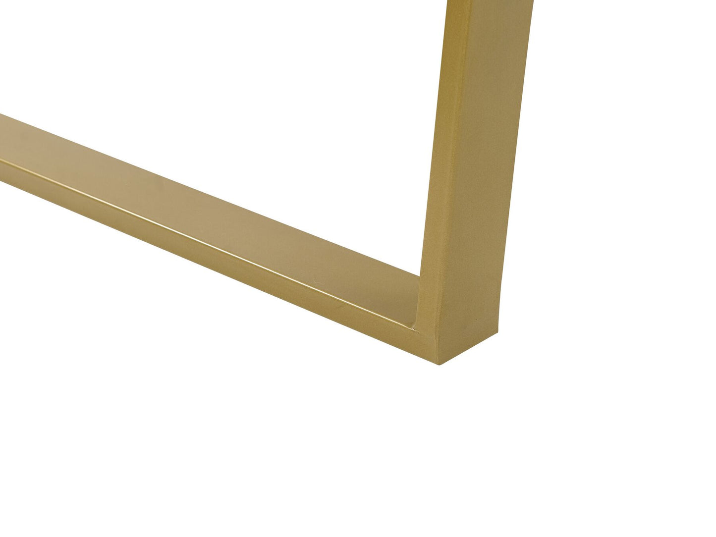 White Marble Dining Table with Gold Metal Base