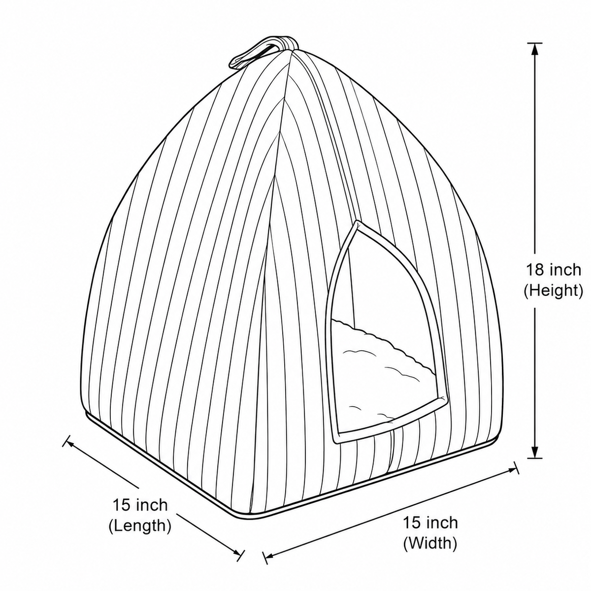 Harbor Stripe Pet Cave
