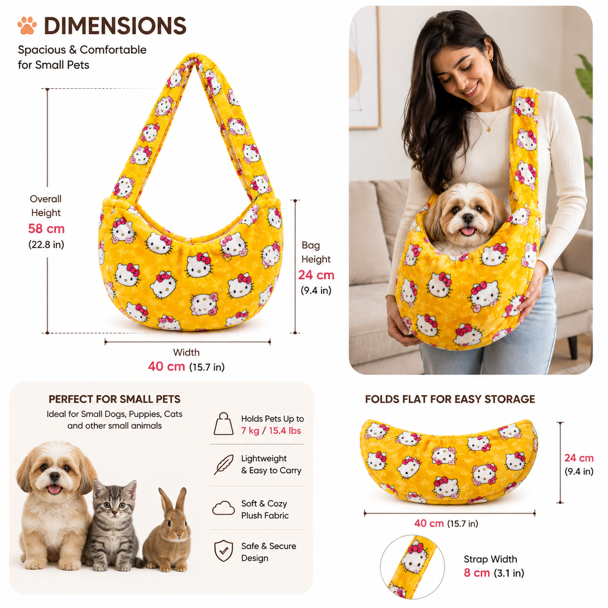 SnuggleGo Pet Carrier Sling (Style 2)