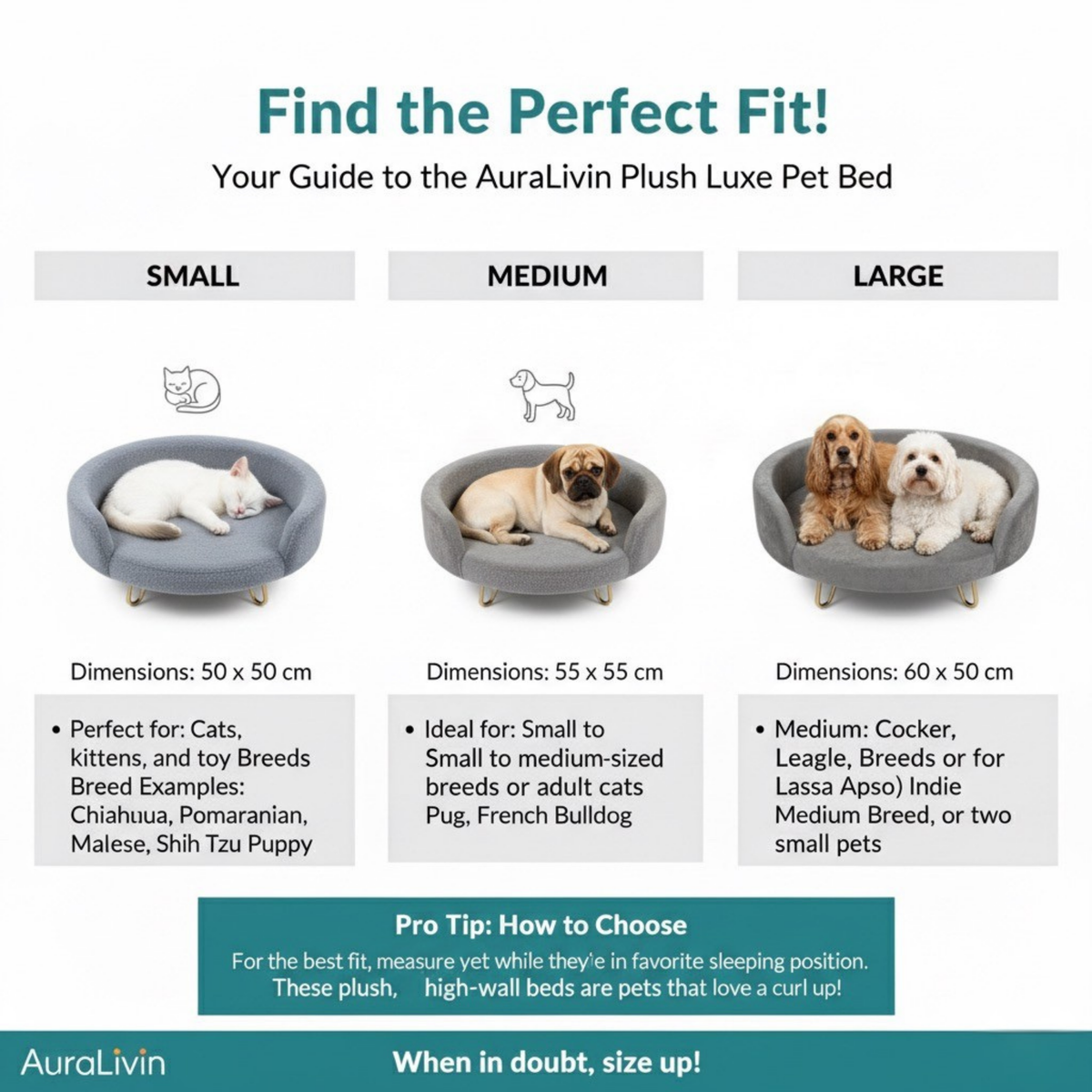 Plush Luxe Pet Bed – Camel Beige