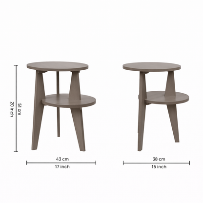 Smart Livin Ned Engineered Wood End Table - Virgin Oak