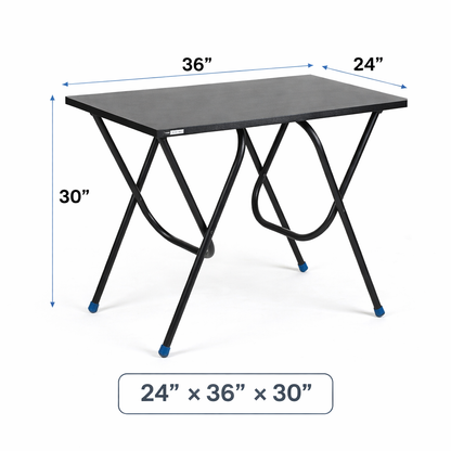 Foldable Study Table | Portable Work Desk for Home, Office & Study - American Walnut