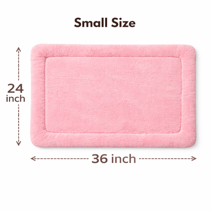 Ultra-Soft Plush Pet Floor Mat – Grey - Washable & Non-Slip