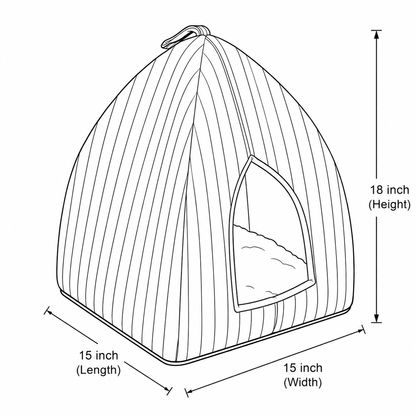 Harbor Stripe Pet Cave