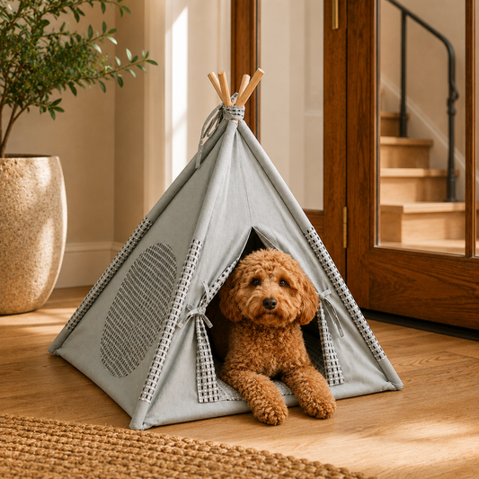 CloudNest Quilted Pet Teepee