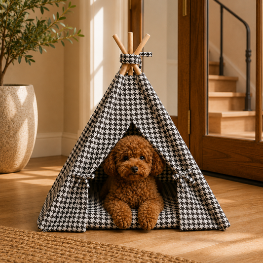 Monochrome Luxe Pet Teepee