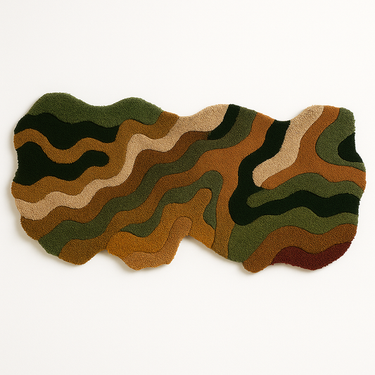 AuraLivin Tufted Wall Art – Textured Waves in Multi-Color (Copy)