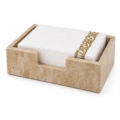 Travertine Marble Napkin Holder
