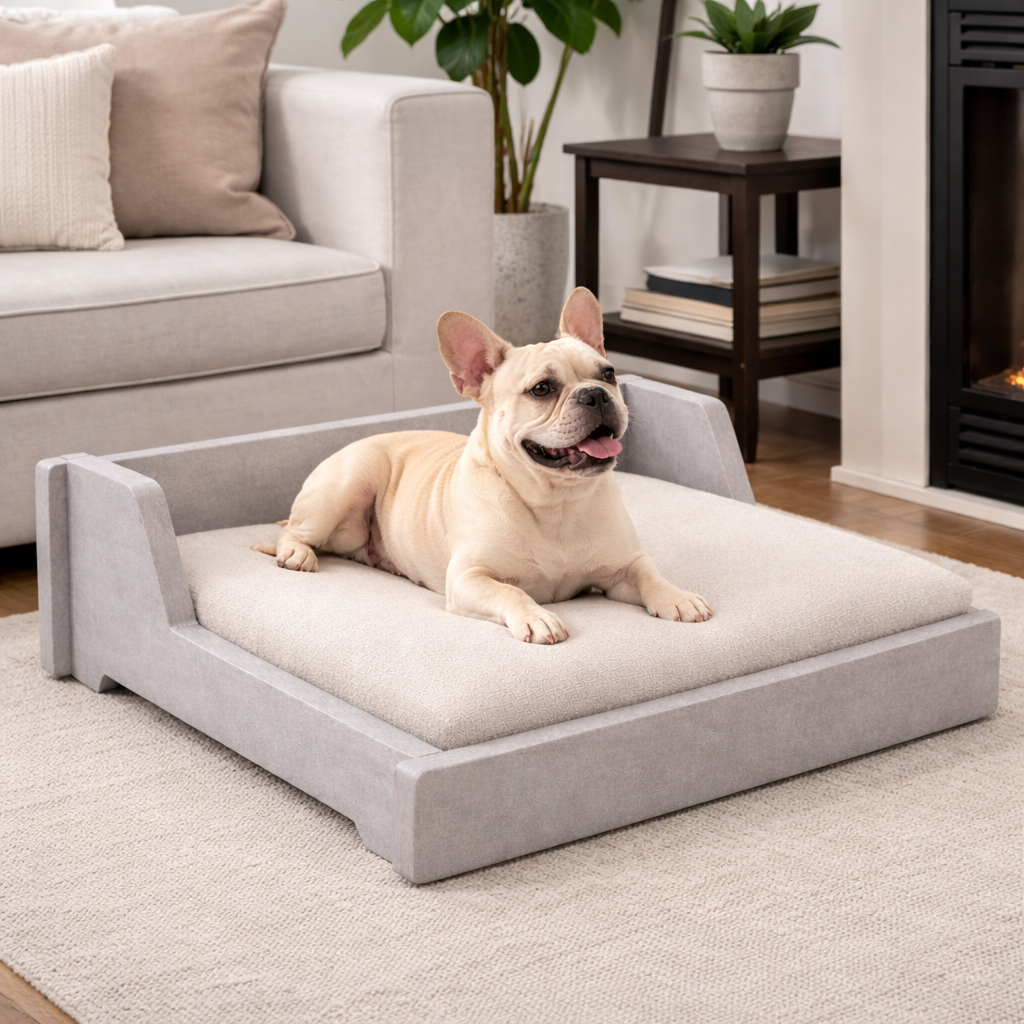 SmartLivin Pet Bed with Cushion – Chic Nubuck
