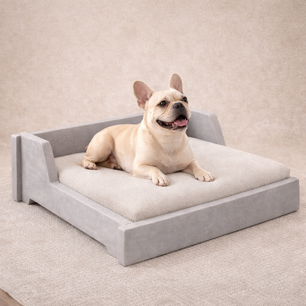 SmartLivin Pet Bed with Cushion – Chic Nubuck