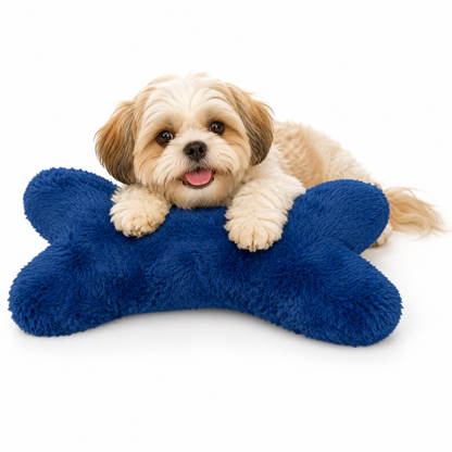 Ultra Soft Bone Shape Pet Pillow – INDIGO BLUE