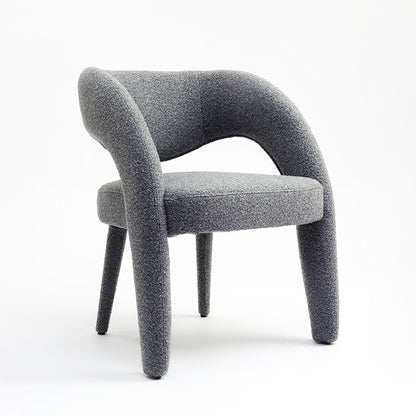 Arlia Cotton Dining Chair – Modern Curved Backrest