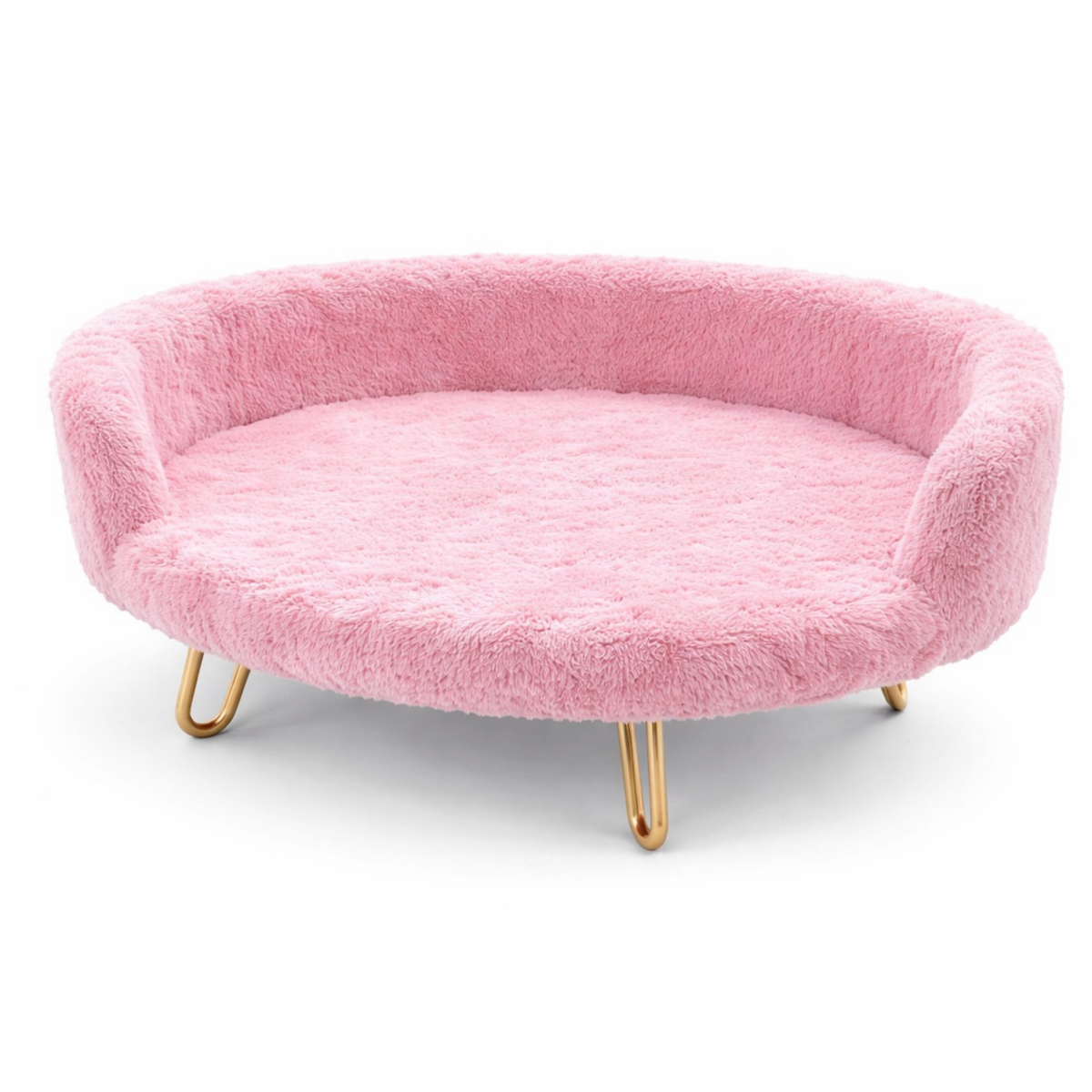 Plush Luxe Pet Bed – Light Pink