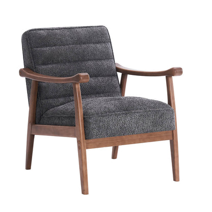 Tulsa Petal Wooden Armchair - Cotton – Comfortable Upholstered Seating
