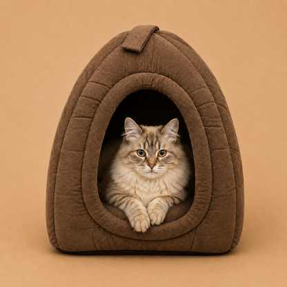 Cocoa Comfort Pet Cave