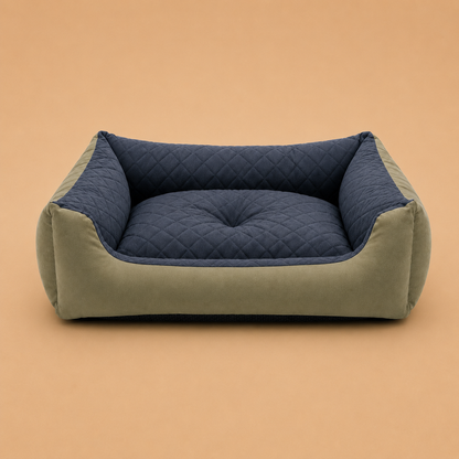 CloudNest Quilted Comfort Pet Bed