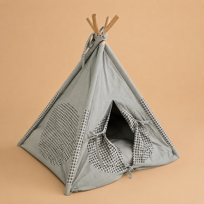 CloudNest Quilted Pet Teepee