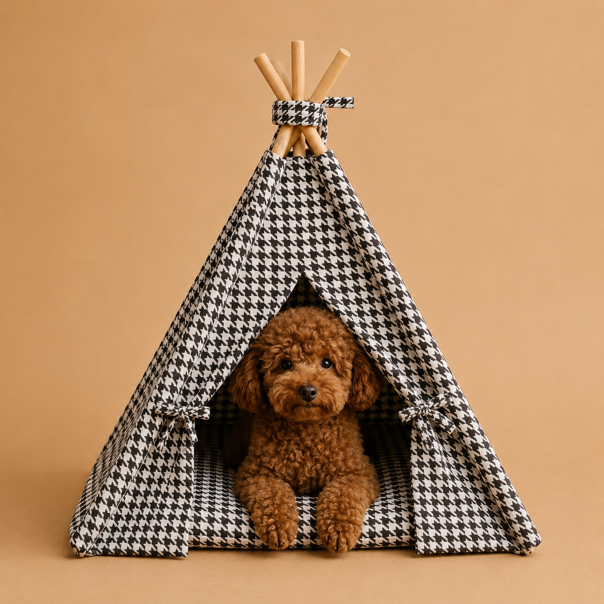 Monochrome Luxe Pet Teepee